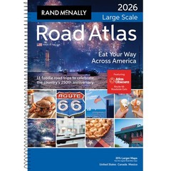 RAND MCNALLY ROAD ATLAS LARGE SCALE 2026: UNITED STATES, CANADA, ME… Rand Mcna