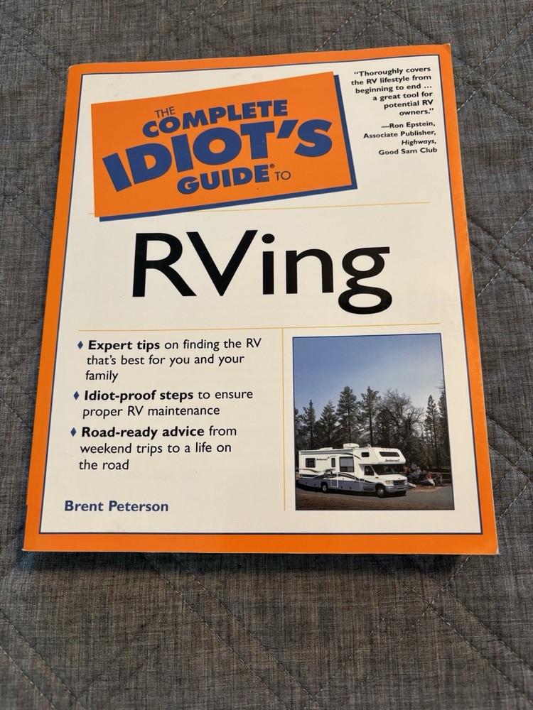 Complete Idiots Guide To Rving New 372 Pages 2002