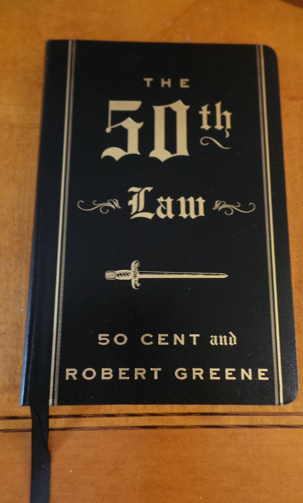 The 50th Law by 50 Cent Robert Greene HC Faux Leather Bound 2009 HarperCollins F
