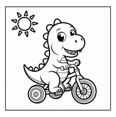 Cute Dinosaurs Coloring Book for Kids Ages 4-8 | Fun Prehistoric Activity Book |