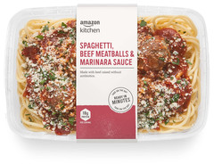 , Spaghetti, Beef Meatballs & Marinara Sauce, Single Serve Meal, 14 Oz