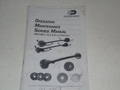 Dexter Axle Operation Maintenance Service Manual 600 – 8000 lb axles 56 Pages