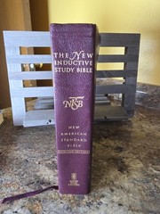 The New Inductive Study Bible NASB Updated Edition Genuine Leather Burgundy Tabs