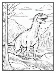 „Cute Dinosaur Coloring Book fun for allFun, Creative & Relaxing Art Pages