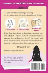 The Killer Isn’t Alice: 46,600 Suspect Murder Mystery Puzzle by Iris Starling