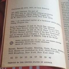 Jack Kerouac On the Road 25th Anniversary Edition Paperback NAL Penguin 1955