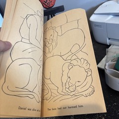 Paperback Coloring Book BIBLE STORIES TO COLOR Dell 1956 About 50 pages