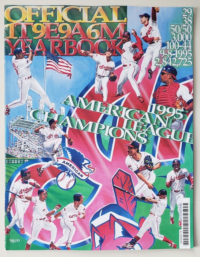 1996 Cleveland Indians (Guardians) Yearbook MLB Jacobs Field 72+ Pages MINT/NEW