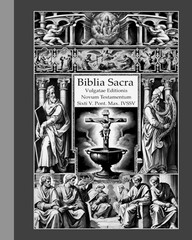 new testament bible, latin and english vulgate novum testamentum Black/white (Vu