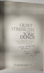 Quiet Strength, Tony Dungy, Trade PB, Signed