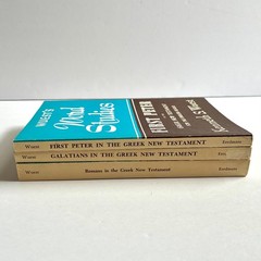 Wuest’s Word Studies 3 Books Romans Galatians I Peter Greek New Testament PB