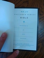 NKJV Compact Bible, Maclaren Series, Genuine Leather, Black, Comfort Print