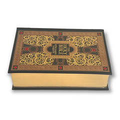 THE HOLY BIBLE King James Version KJV Deluxe Illustrated Bounded Leather – New