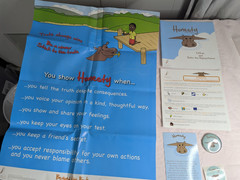 Home School Teachers Cloud 9 world character book HONESTY K-1st grade poster kit