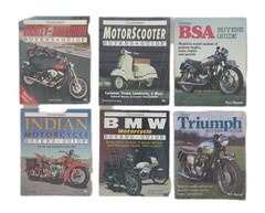 Lot Of 6 Illustrated Buyer’s Guide Harley Indian MotorScooter BMW BSA Triumph