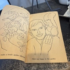 Paperback Coloring Book BIBLE STORIES TO COLOR Dell 1956 About 50 pages