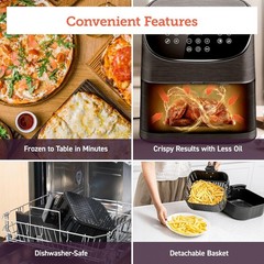 5.8QT Pro Gen Smart 11-in-1 Toaster Oven , 100 Recipes Cookbook, 200+ Online Rec