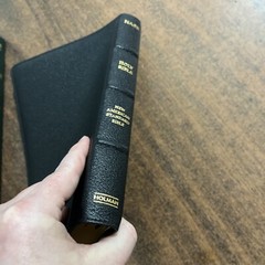NASB Large Print Thinline Bible – NASB 2020 – Black Goatskin Genuine Leather