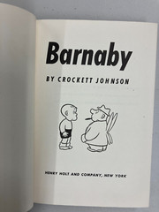 BARNABY by Crockett Johnson – 1943 Great Condition with DJ