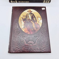 Lot of 7 Time Life Books „The Old West“ Vintage 1970s Faux Leather Bound