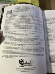 Rare 2016 Kirkbride Thompson Chain-Reference Bible ESV Black Genuine Leather USA
