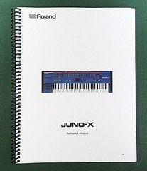 Roland Juno-X Reference Manual: 56 Pages & Protective Covers!