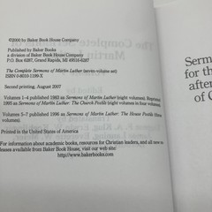 The Complete Sermons of Martin Luther: 5 of 7 Volumes Missing Volumes 1 and 6