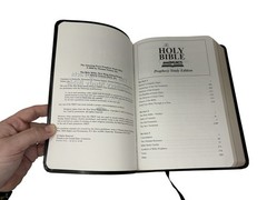 Holy Bible Prophecy Study Edition NKJV New King James Version Black Leather