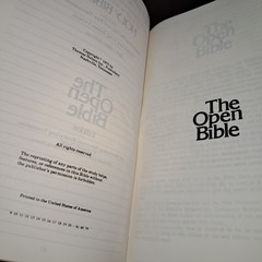 OPEN BIBLE PROPHECY EDITION HOLY BIBLE KJV GENUINE LEATHER GODS NEWS BEHIND NEWS