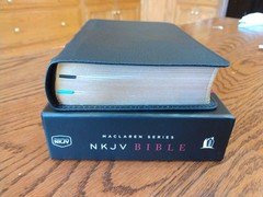 NKJV Compact Bible, Maclaren Series, Genuine Leather, Black, Comfort Print