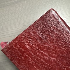 The New Open Bible NAS Study Edition Genuine Leather Burgundy 1976BG