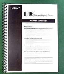 Roland HP-103 Owner’s Instruction Manual: 56 Pages & Protective Covers!