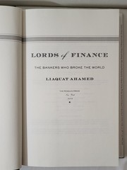 Lords of Finance The Bankers Who Broke the World Hardcover DJ The Penguin Press