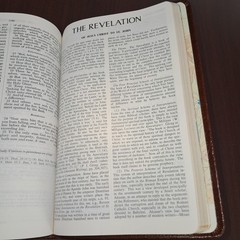 OPEN BIBLE PROPHECY EDITION HOLY BIBLE KJV GENUINE LEATHER GODS NEWS BEHIND NEWS