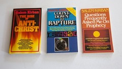 Salem Kirban Lot of 3 PB-1980’s-Rise of Anti-Christ, …Prophecy, …Rapture-VG