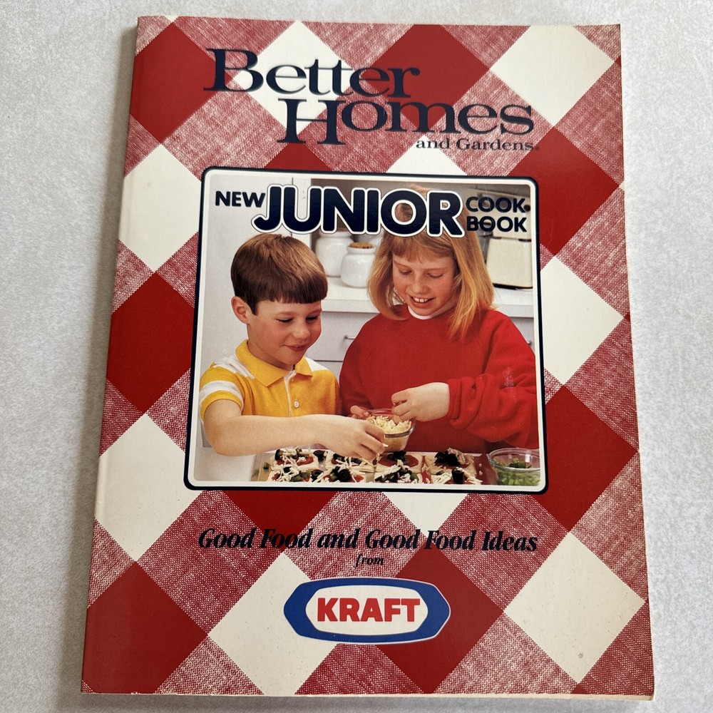 Better Homes and Gardens Junior Cookbook 1989 Childrens 80 Pages Book Kraft
