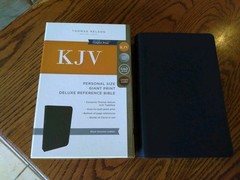 KJV Giant Print Personal Size Ref. Bible – $119.99 Retail -Black Genuine Leather