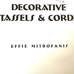 Decorative Tassels and Cords Paperback By Effie Mitrofanis 72 Pages Good Cond