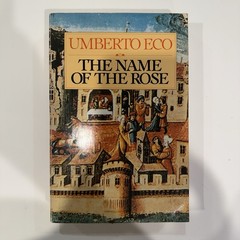 Vintage 1983 The Name of the Rose Umberto Eco 1st US Edition Paperback HBJ