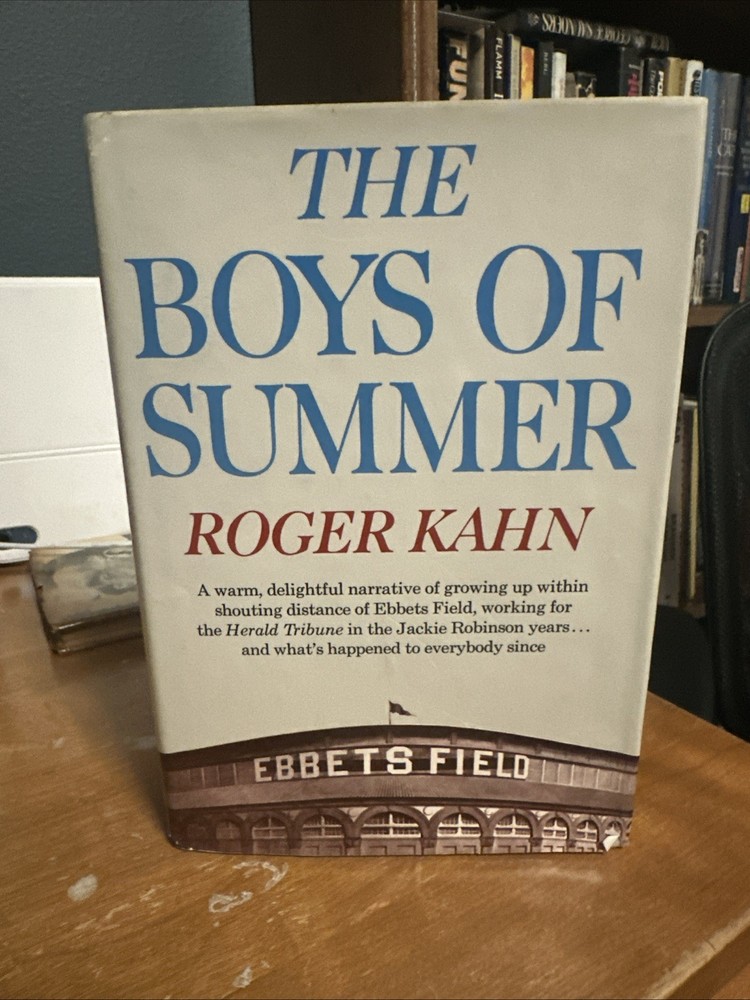 Roger Kahn SIGNED „The Boys of Summer“ 1st printing HC 1972 NOT Book Club