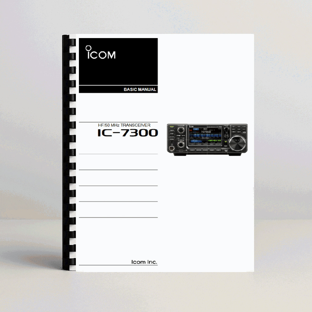 ICOM IC-7300 Transceiver Basic User Manual, 80 pages